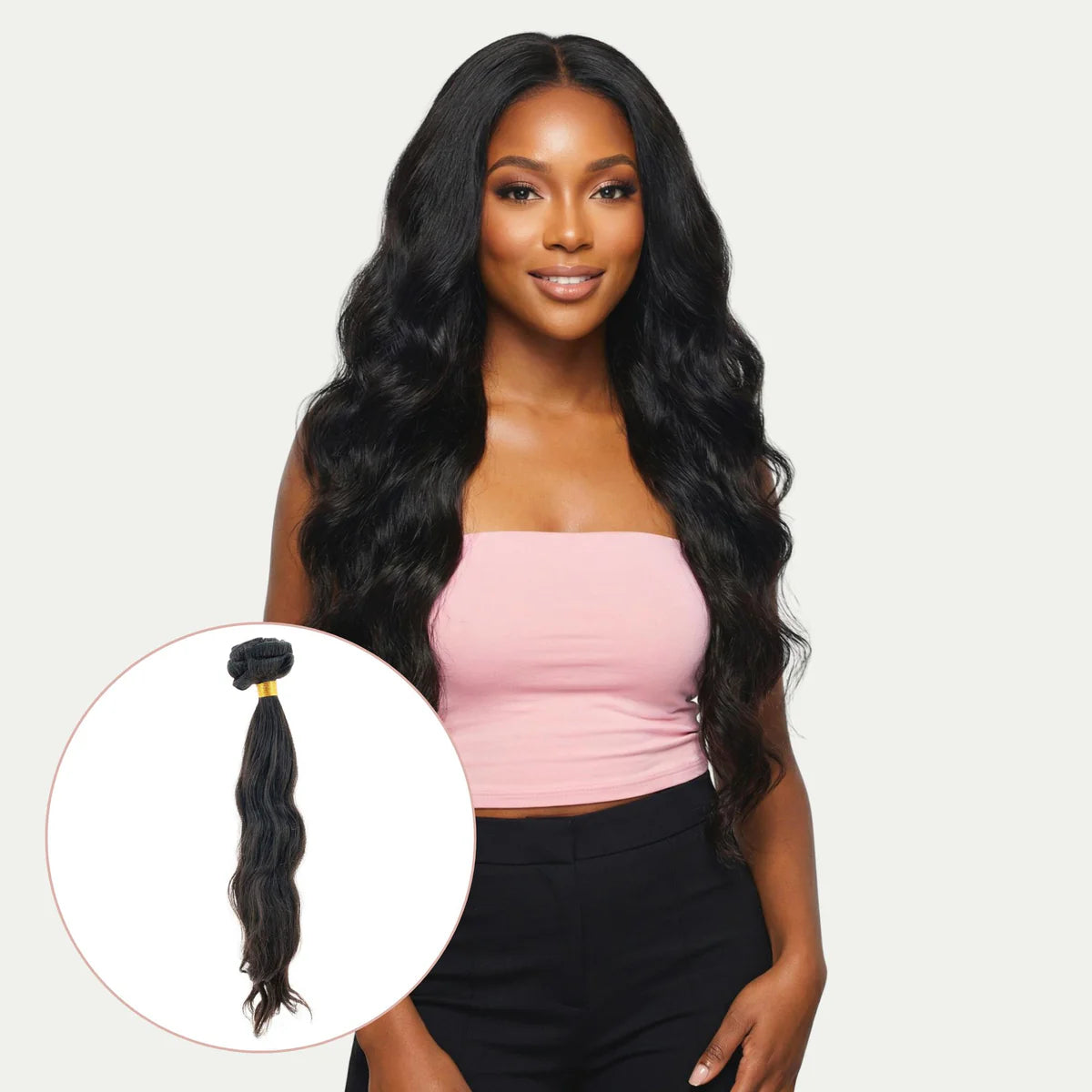 Royal Wavy Natural Black Clip-In Extensions